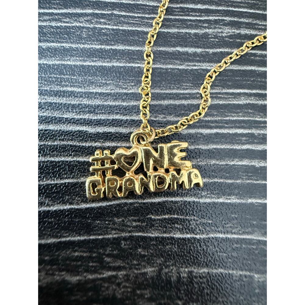 #ONEGRANDMA Gold-Tone Simple Chain Necklace